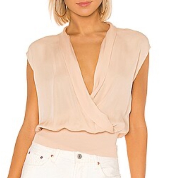 Calvin Klein Pink Draped Wrap Top - Picture 1 of 8